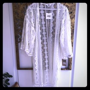 Jack by BB Dakota bright white Asteria Kimono